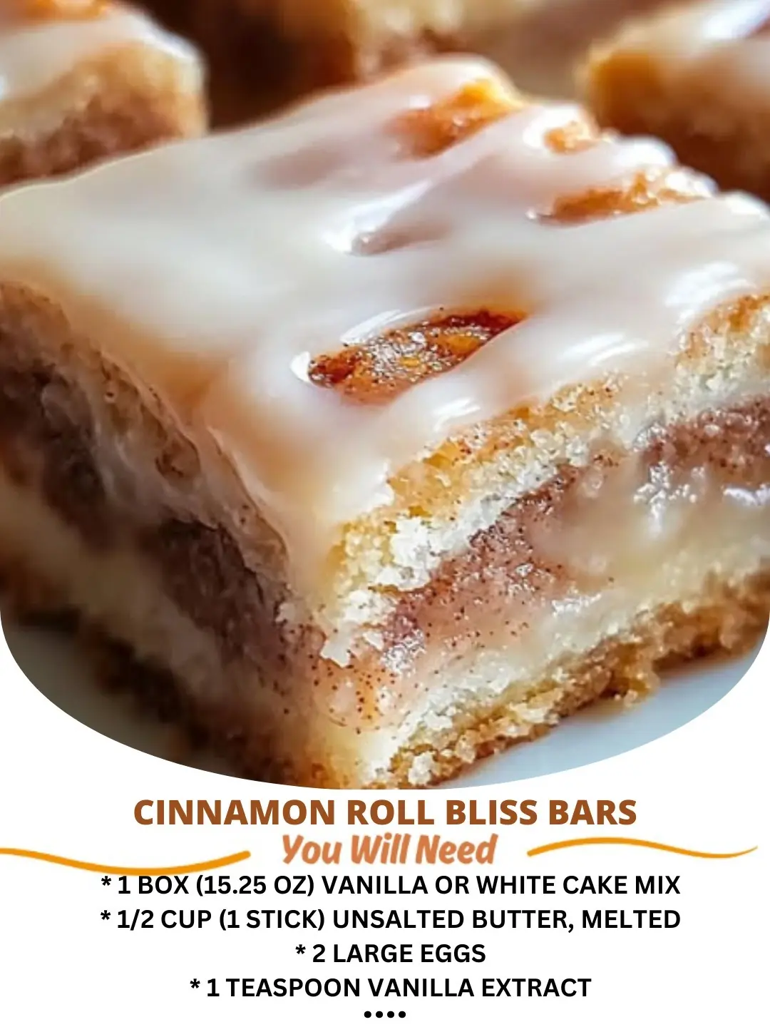 Cinnamon Roll Bliss Bars Recipe ๐ฉโจ