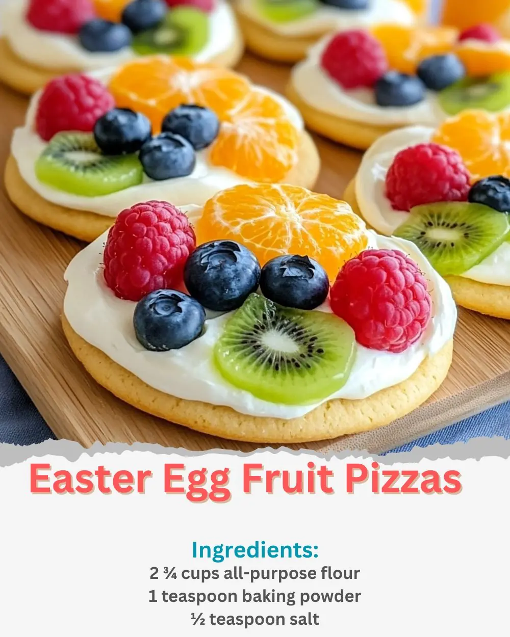 Easter Egg Fruit Pizzas Recipe