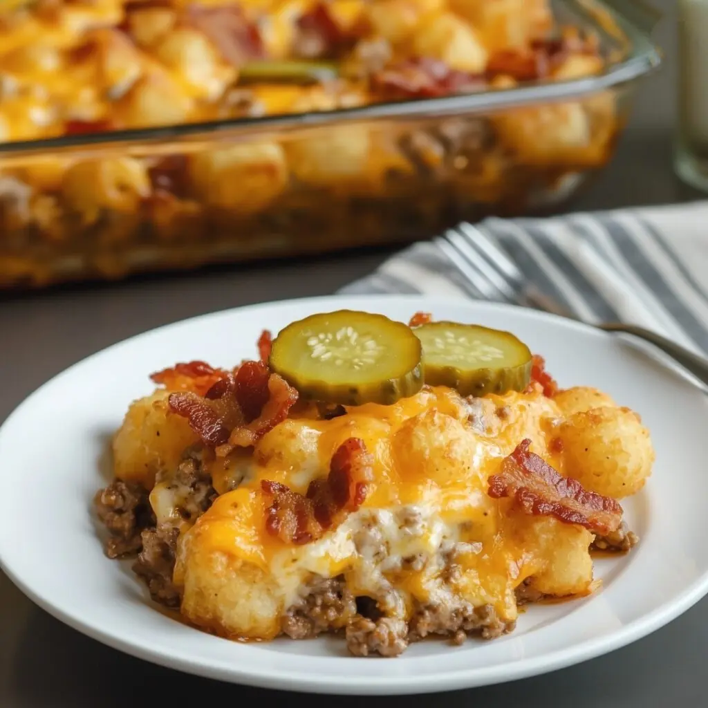 Bacon Cheeseburger Tater Tot Casserole