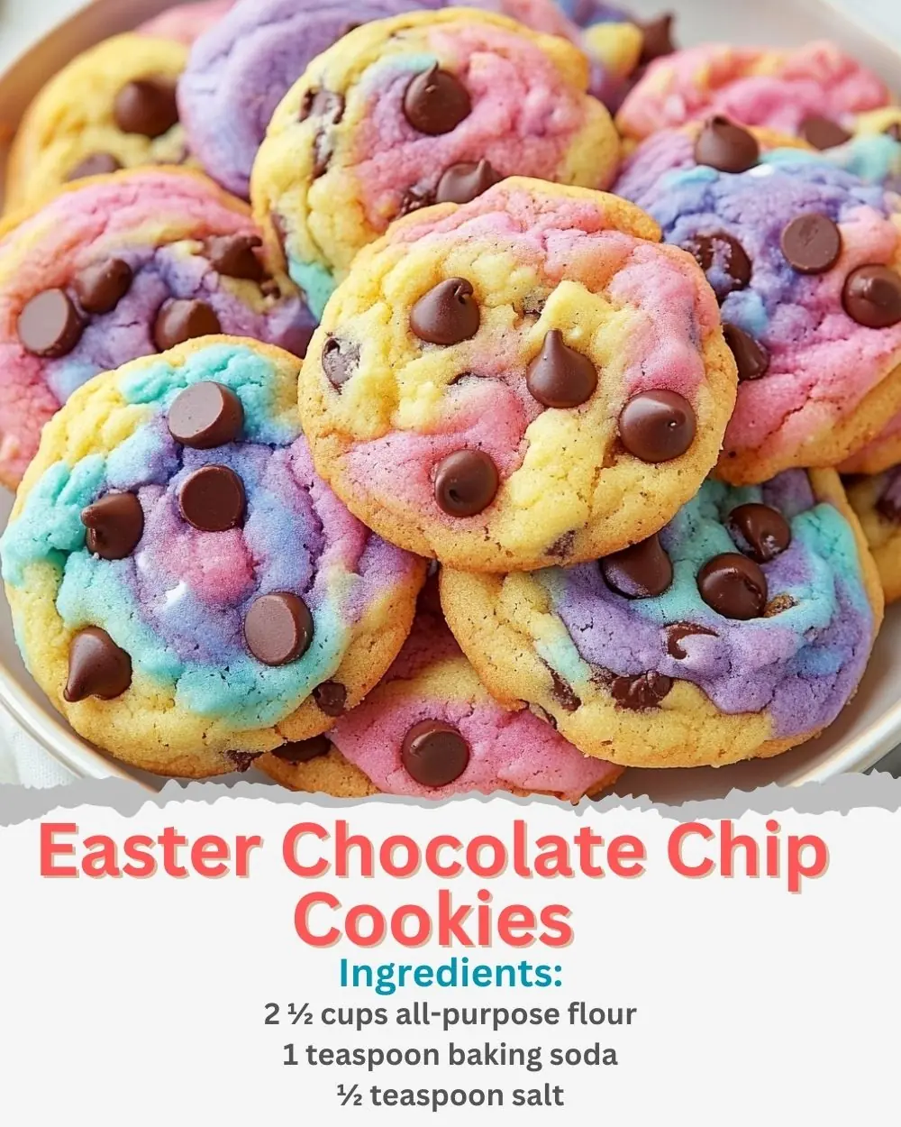 Easter Chocolate Chip Cookies Recipe