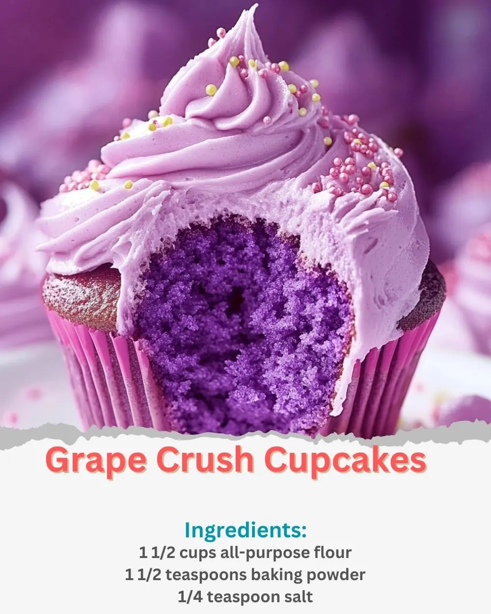 Grape Crush Cupcakes Recipe