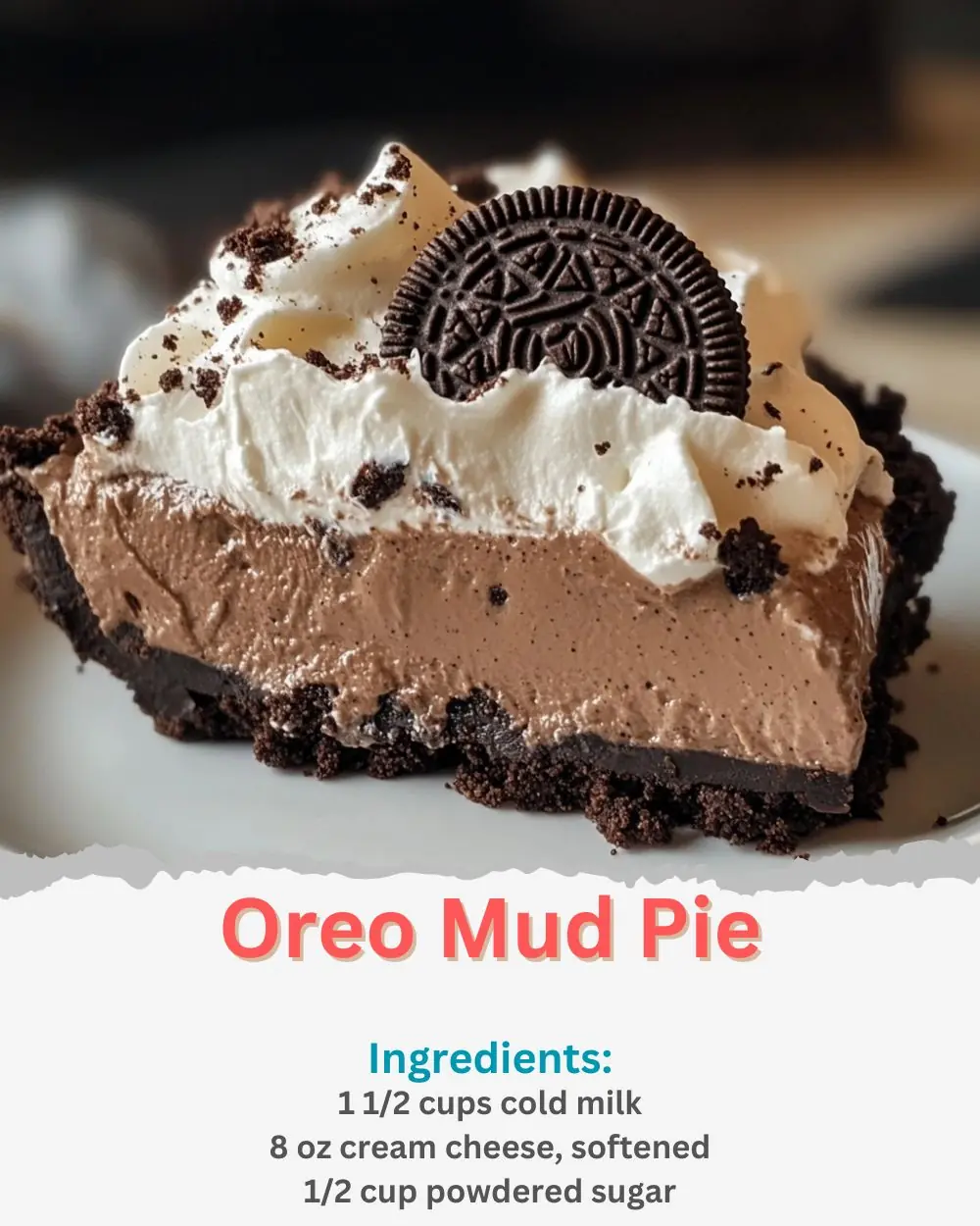 Oreo Mud Pie Recipe