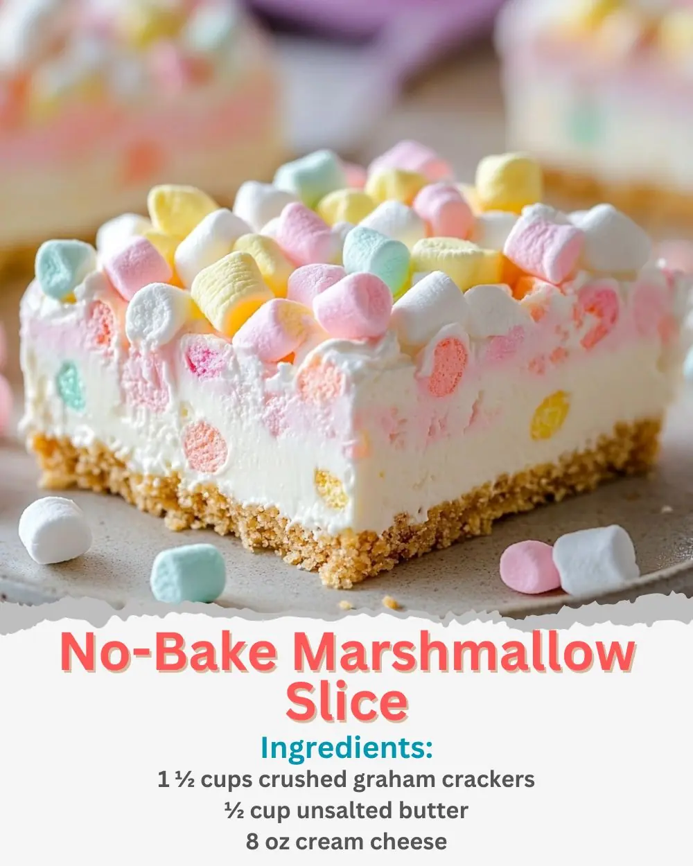 No-Bake Marshmallow Slice Recipe