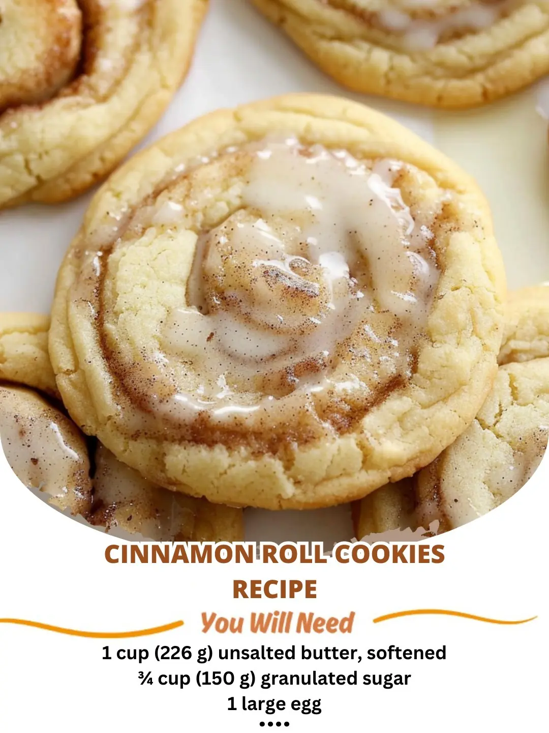 Cinnamon Roll Cookies recipeโsoft, buttery, and swirled with cinnamon-sugar goodness! ๐ชโจ