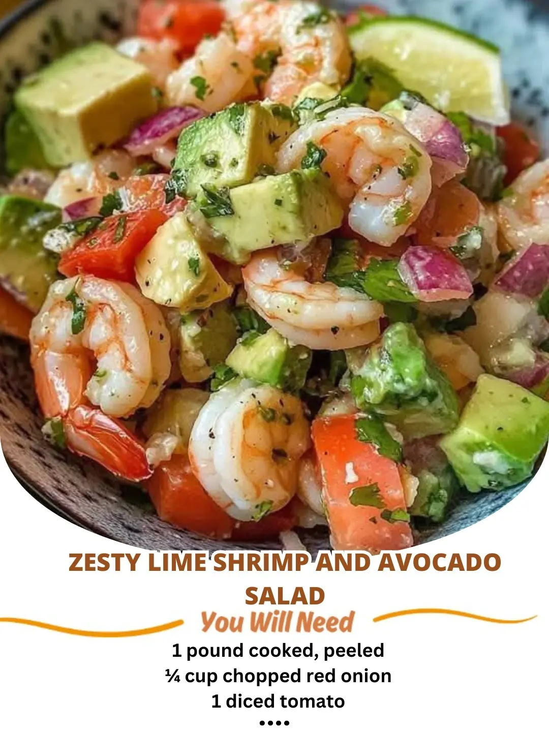 Zesty Lime Shrimp and Avocado Salad: A Fresh, Flavorful Dish ๐ค๐โจ