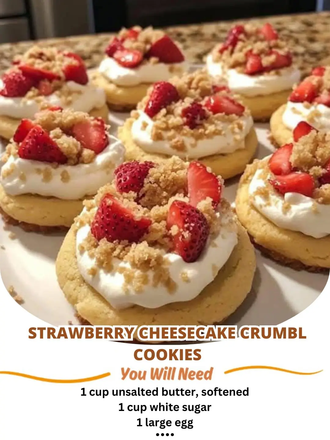 Strawberry Cheesecake Crumbl Cookies