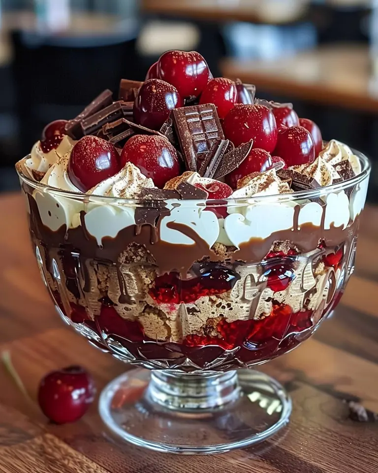 ๐ Cherry Chocolate Trifle ๐ซ