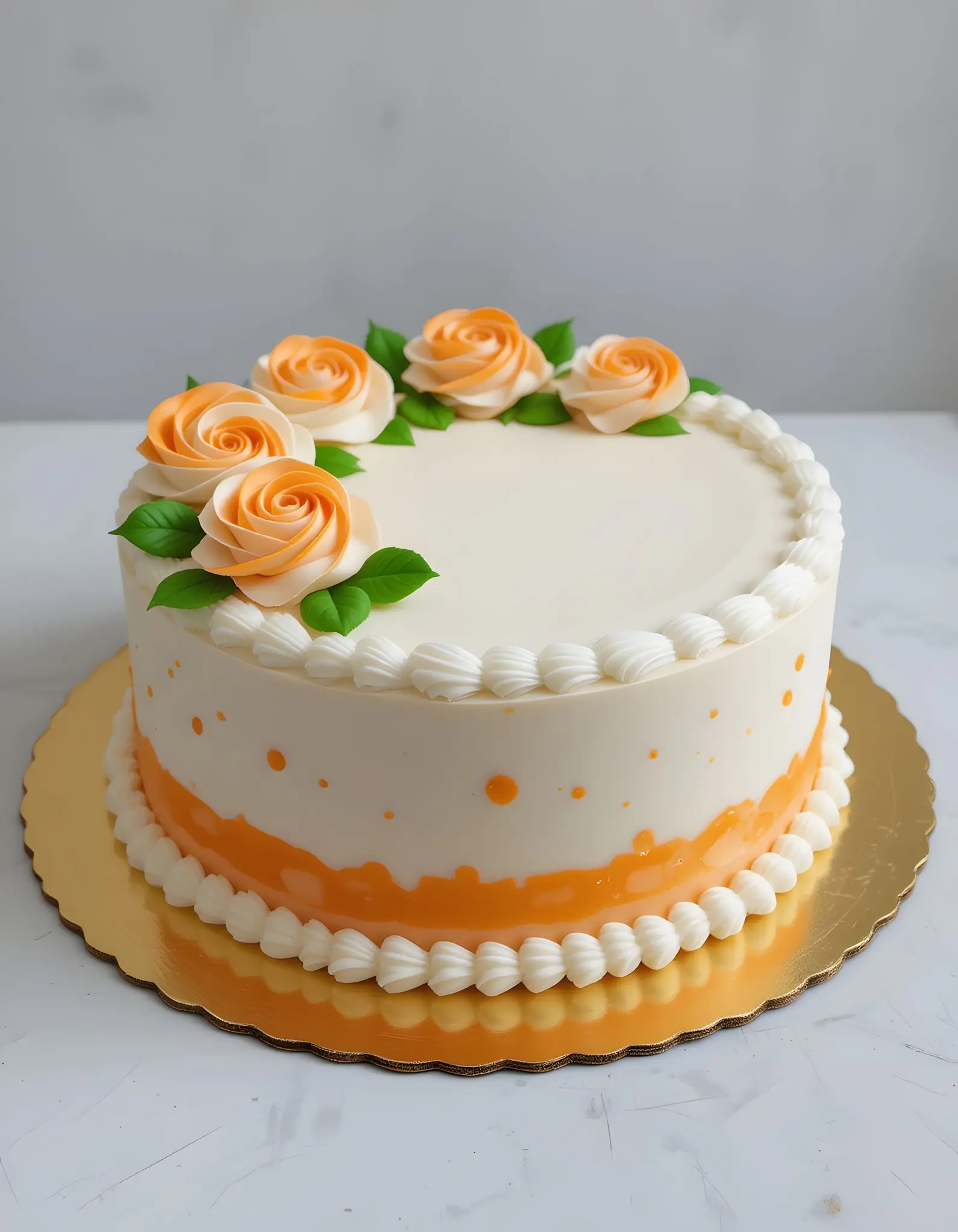 Buttercream Drip Cake with Roses๐๐ธ