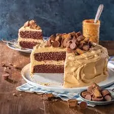 Peanut Butter Cake with Peanut Butter Frosting
