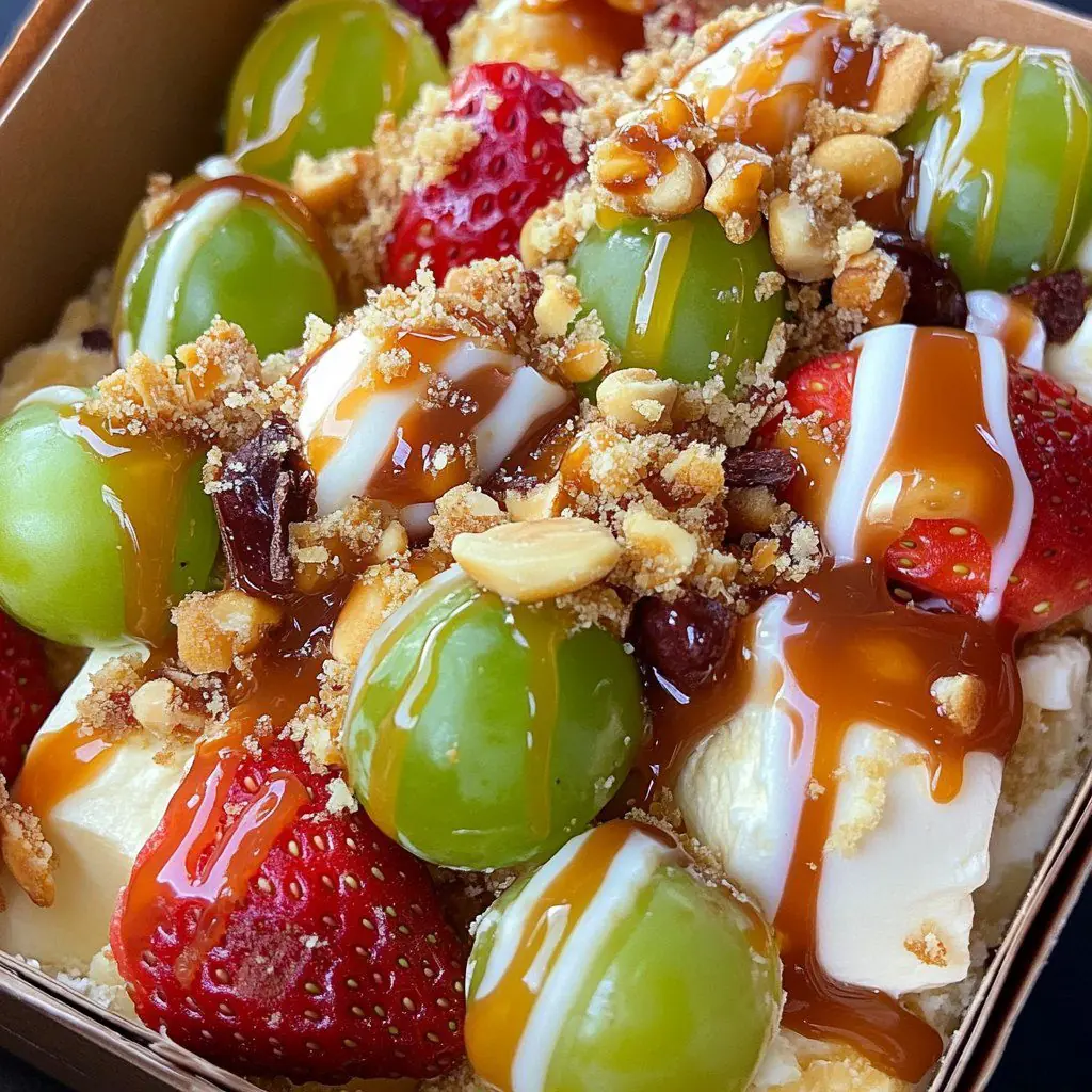 ๐ Caramel Crunch Cheesecake Fruit Salad ๐๐ฅ