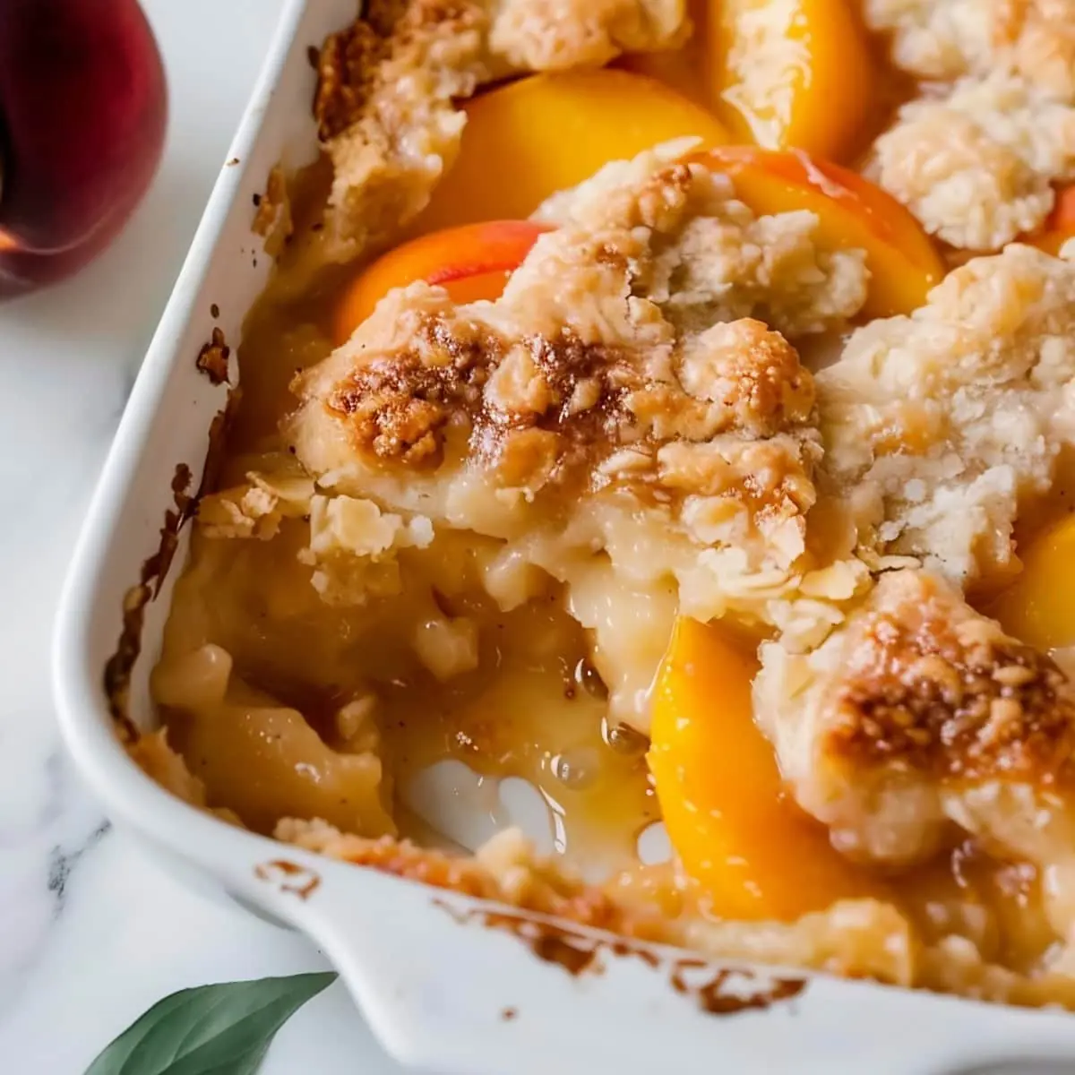 Grandmaโs Peach Cobbler