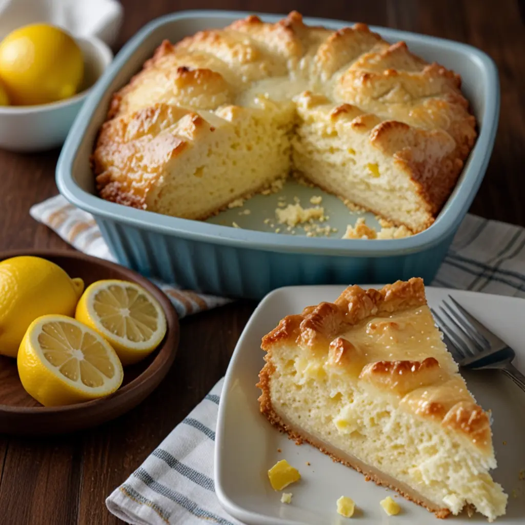 Lemon Cream Cheese Dump Cake
