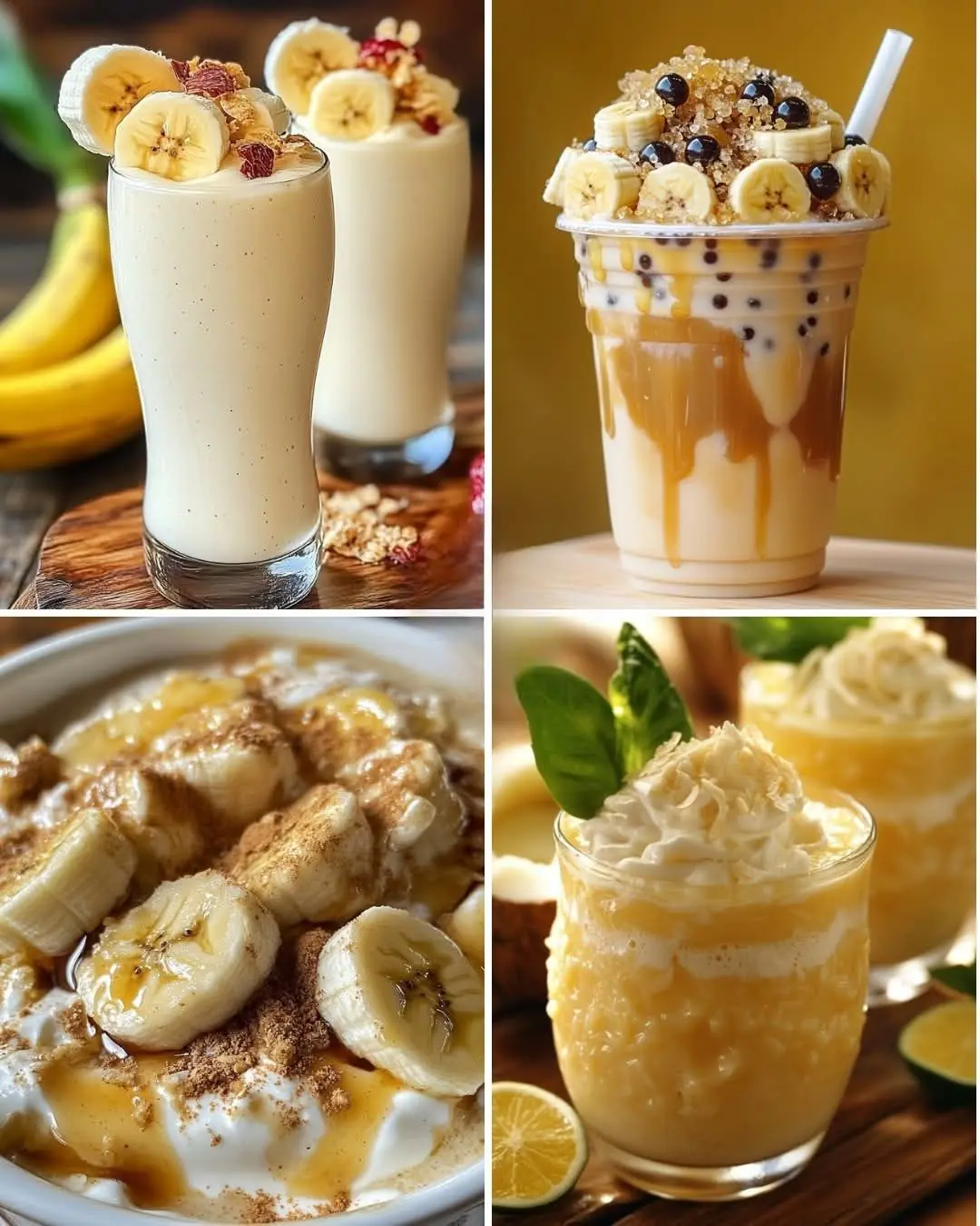 ๐๐ฅฅ Creamy Banana Colada Smoothie: Tropical, Refreshing, and Delicious! ๐โ๏ธ