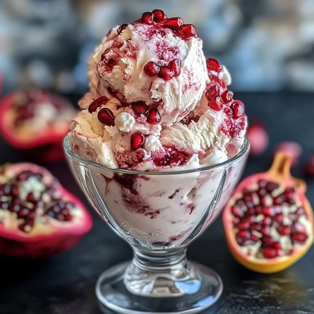 Pomegranate Ice Cream: A Refreshing and Sweet Treat!