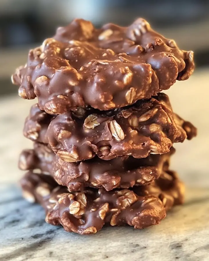 Healthy No-Bake PB2 Chocolate Oatmeal Cookies ๐ช๐ซ