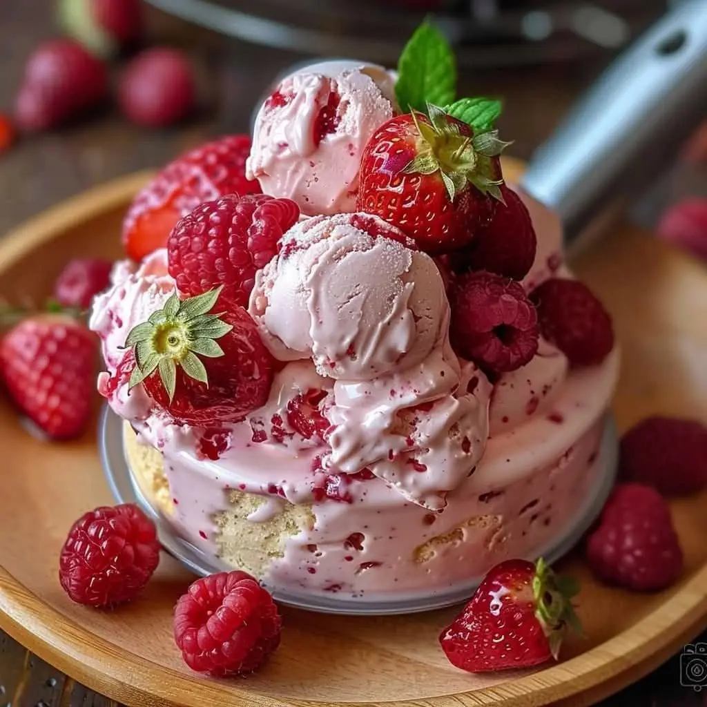 Homemade Strawberry Ice Cream ๐๐ฆ