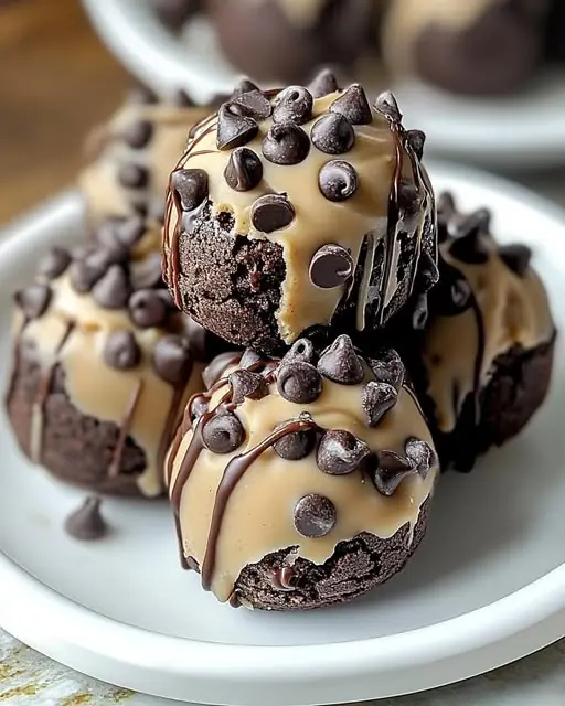 Chocolate Chip Cookie Dough Brownie Bombs ๐ช๐ซ