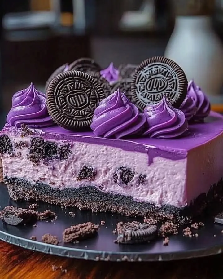 ๐ Decadent Ube Oreo Cheesecake ๐ชโจ
